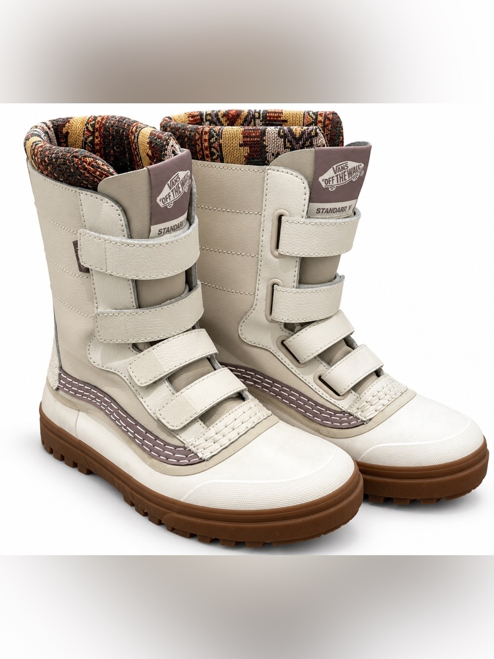 Vans Standard V Snow MTE Boots Mens 6.5 Womens 8 Vintage White Waterproof